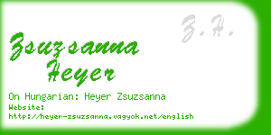 zsuzsanna heyer business card